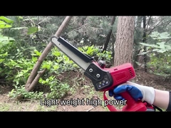 কর্ডলেস ব্রাশলেস পাওয়ার চেইনসো 8 ইঞ্চি ব্যাটারি চালিত হ্যান্ডহেল্ড