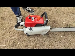 2 স্ট্রোক একক সিলিন্ডার গ্যাসোলিন চেইনসো 4.8KW হাই পাওয়ার 105cc পাওয়ার করাত