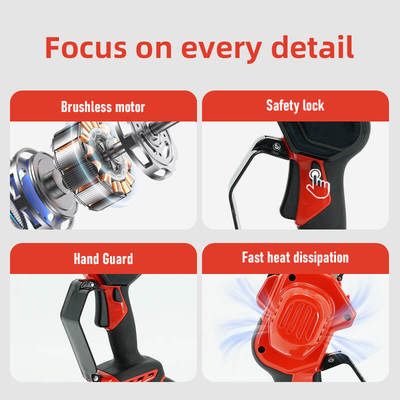 Mini Chainsaw Cordless Handheld Electric Chain Saw with Battery, Used for Tree Trimming Wood, Gift for Father, Husband, Man