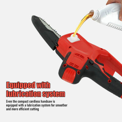 Mini Chainsaw 6-Inch Cordless with 2 Battery - 21V Handheld Electric Small Power Chain Saws Battery
