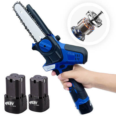 Factory Wholesale Handheld Electric Chainsaw 48V 6" 8" Cordless Chain Saw Wood Cutting Machine