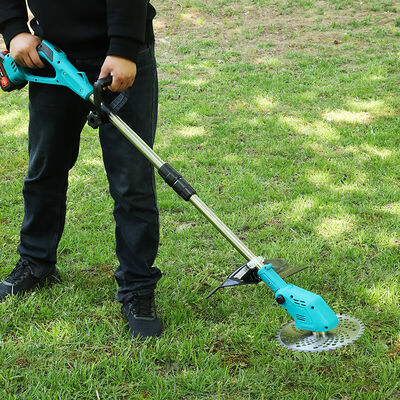 21V Brushless Grass Cutter and Trimmer — Battery Grass Cutters and Trimmers with Electric Garden Grass Trimmer 3-in-1 Blade System