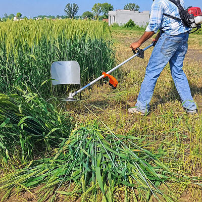 Backpack Multi-Functional Gasoline Brush Cutter & Grass Trimmer Kit, Heavy-Duty Petrol Weed Eater with Flexible Shaft, Rotary Tiller, Paddy Weeder & Harvester for Farm & Slopes