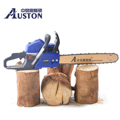 কাঠের জন্য 2 স্ট্রোক 20'' 54.6cc পেট্রোল পেট্রোল চেইনসো একক সিলিন্ডার